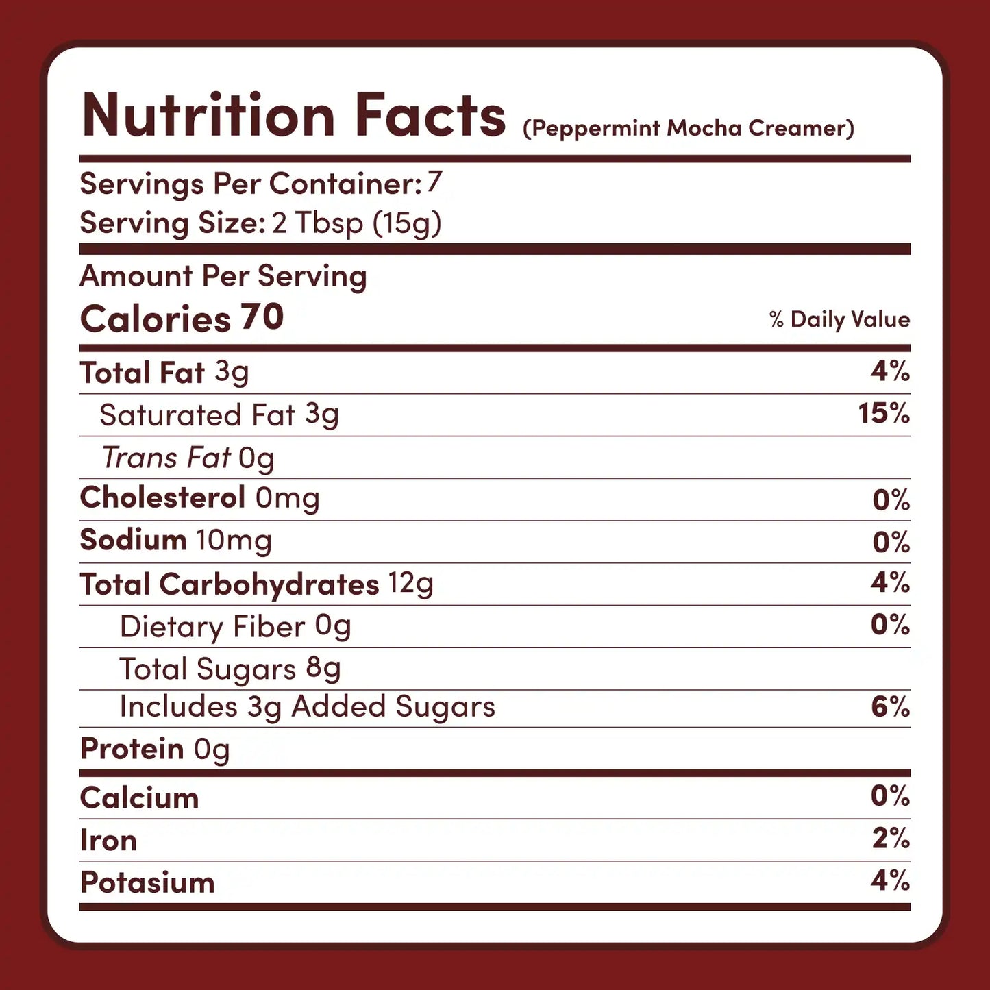 Peppermint Mocha Creamer Add-On (SPECIAL PRICING)