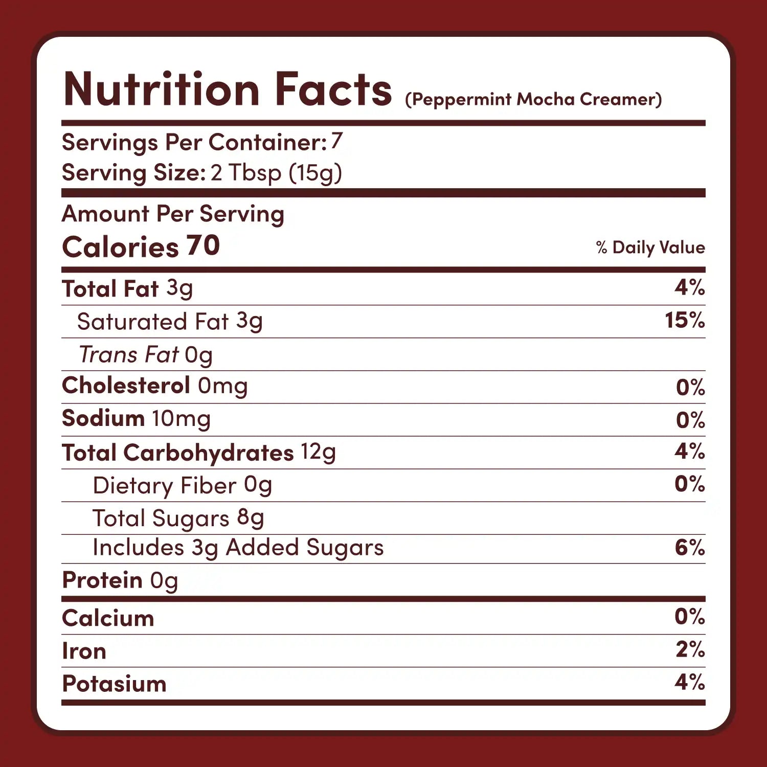 Peppermint Mocha Creamer Add-On (SPECIAL PRICING)