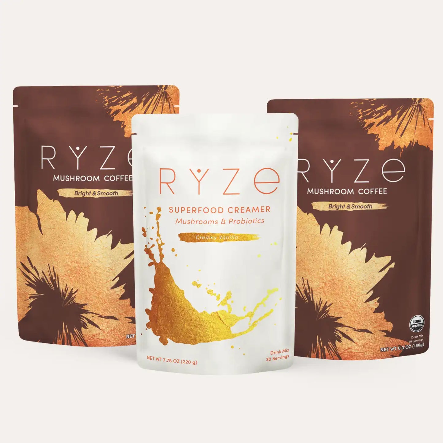 RYZE Starter Gift Set (2 Coffees + 1 Creamer)
