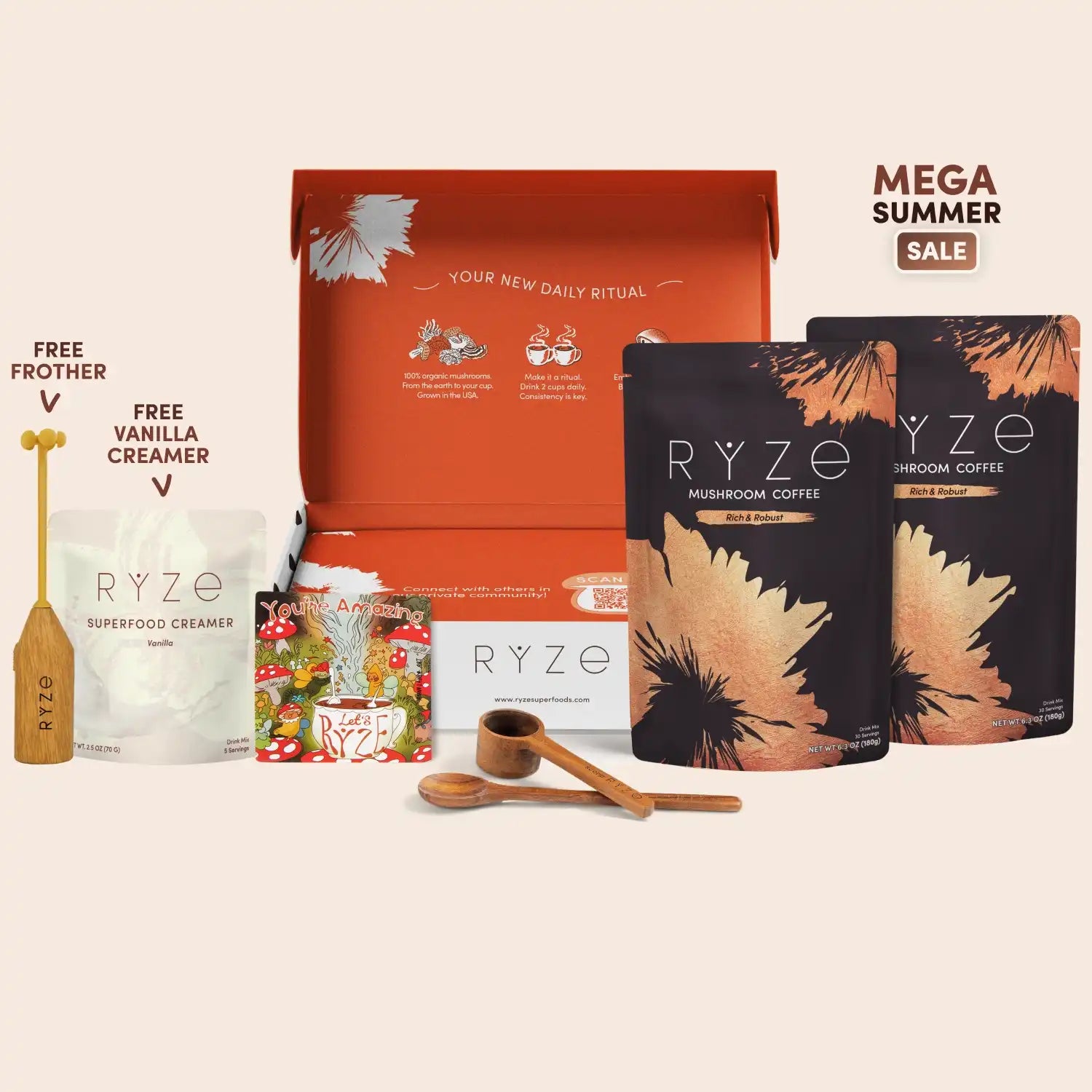 Mushroom Coffee Dark Roast Starter Kit (Upgrade)