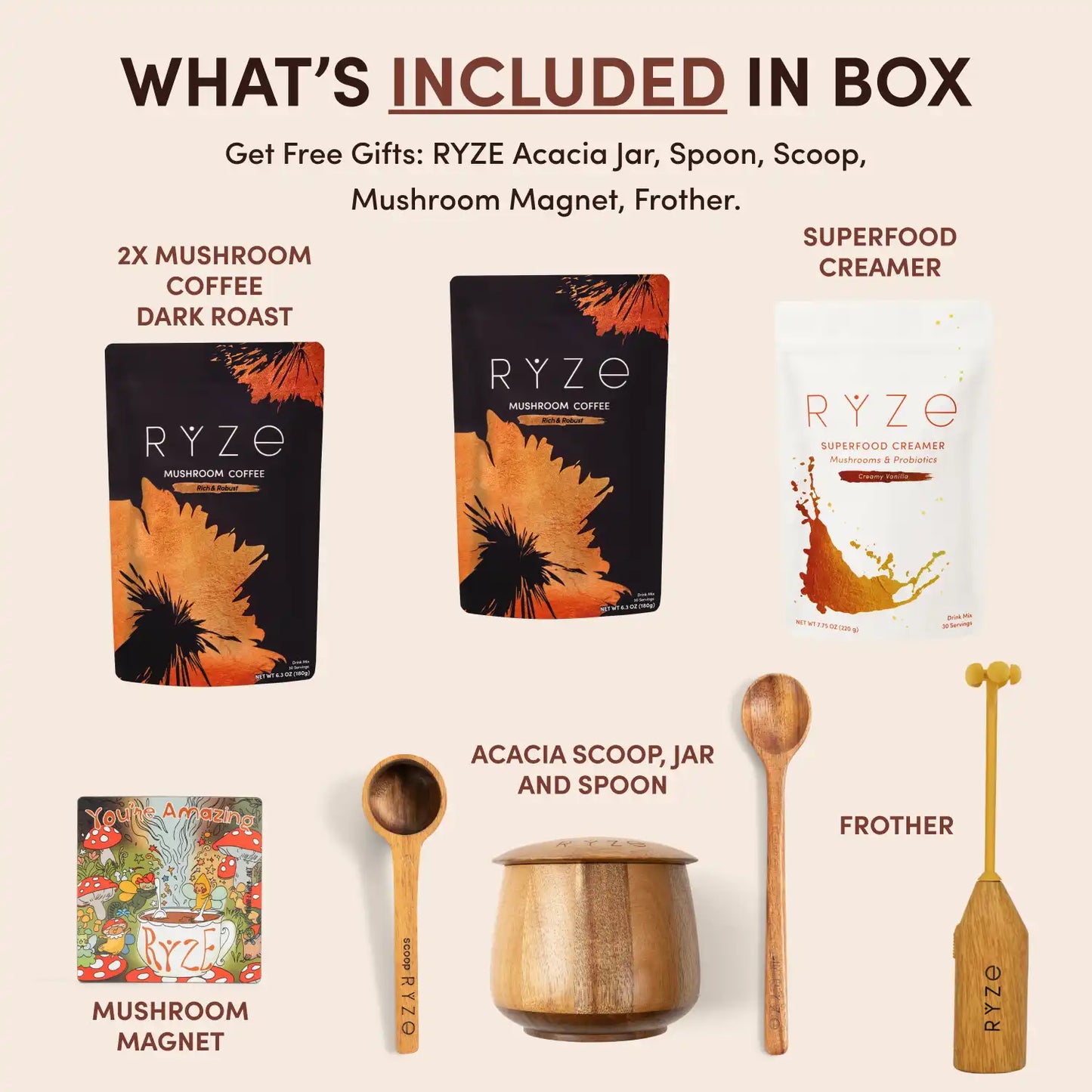 Mushroom Coffee Ritual Set