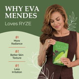 RYZE Mushroom Matcha - with 6 Organic Adaptogenic Mushrooms Grown In USA and Ceremonial-Grade Japanese Matcha