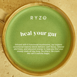 RYZE Mushroom Matcha - with 6 Organic Adaptogenic Mushrooms Grown In USA and Ceremonial-Grade Japanese Matcha